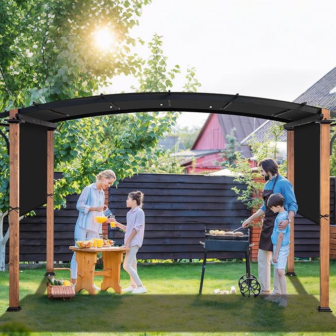 Universal Waterproof Pergola Canopy Shade Cover Replacement - 17'x6.8'...