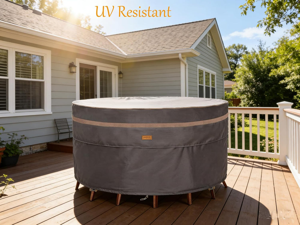 Round Patio Table Cover Outdoor Furniture Waterproof 76inch