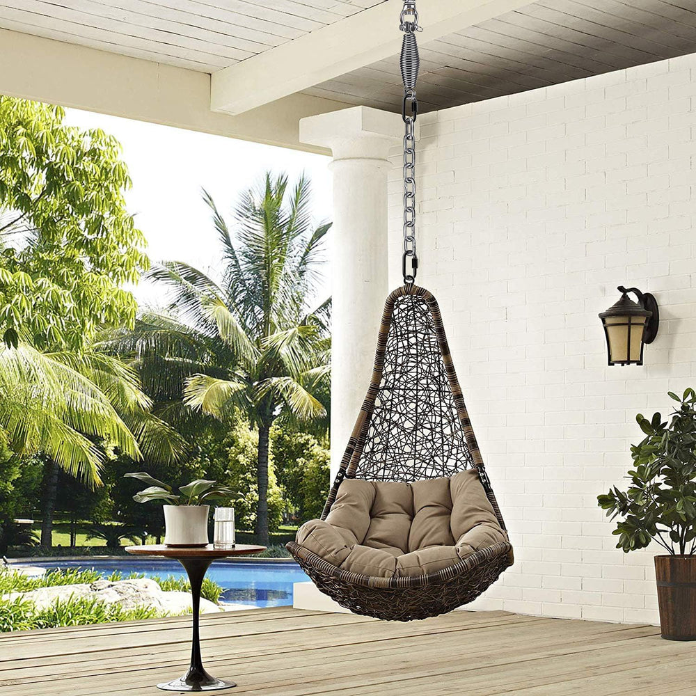 SELEWARE Hammock Chair Hanging Kit, Bearing Swing Hanger w/Spring & Chain