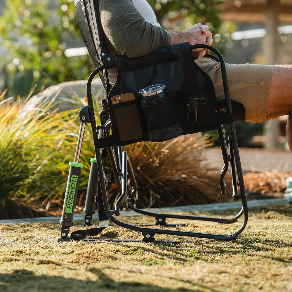 GCI Outdoor Stowaway Rocker - Stealth Camo