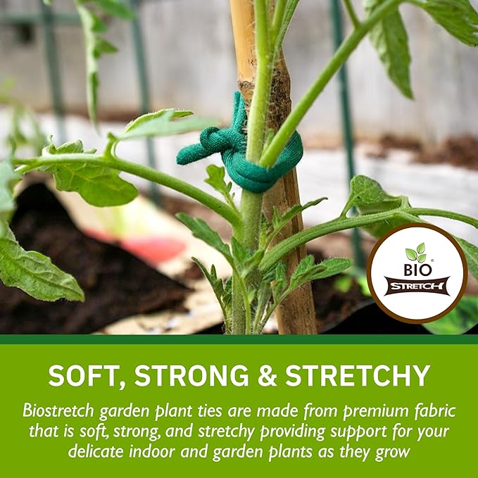 Soft Garden Plant Ties for Indoor & Outdoor Plants - Strong & Stretch...