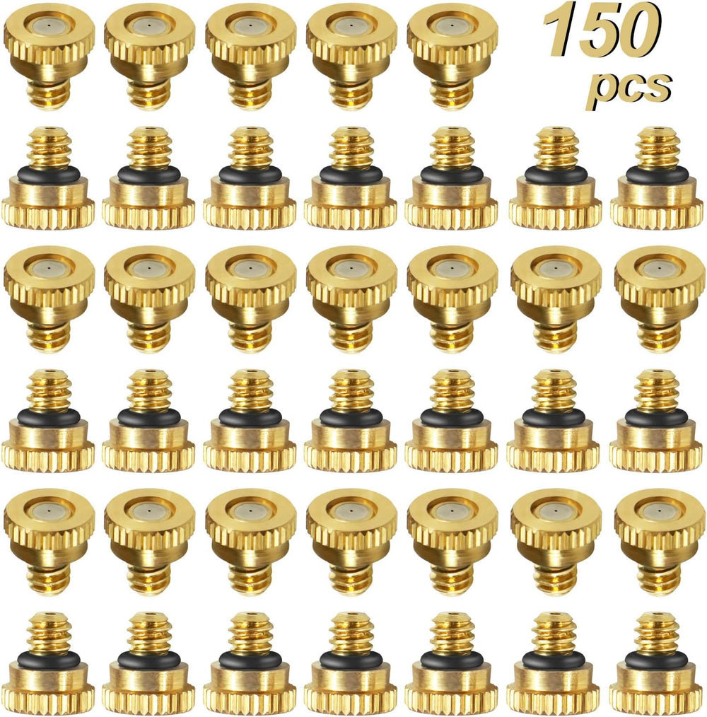 KUWAN 0.016" Orifice (0.4mm) Thread UNC 10/24 Brass Misting Nozzles 150PCS