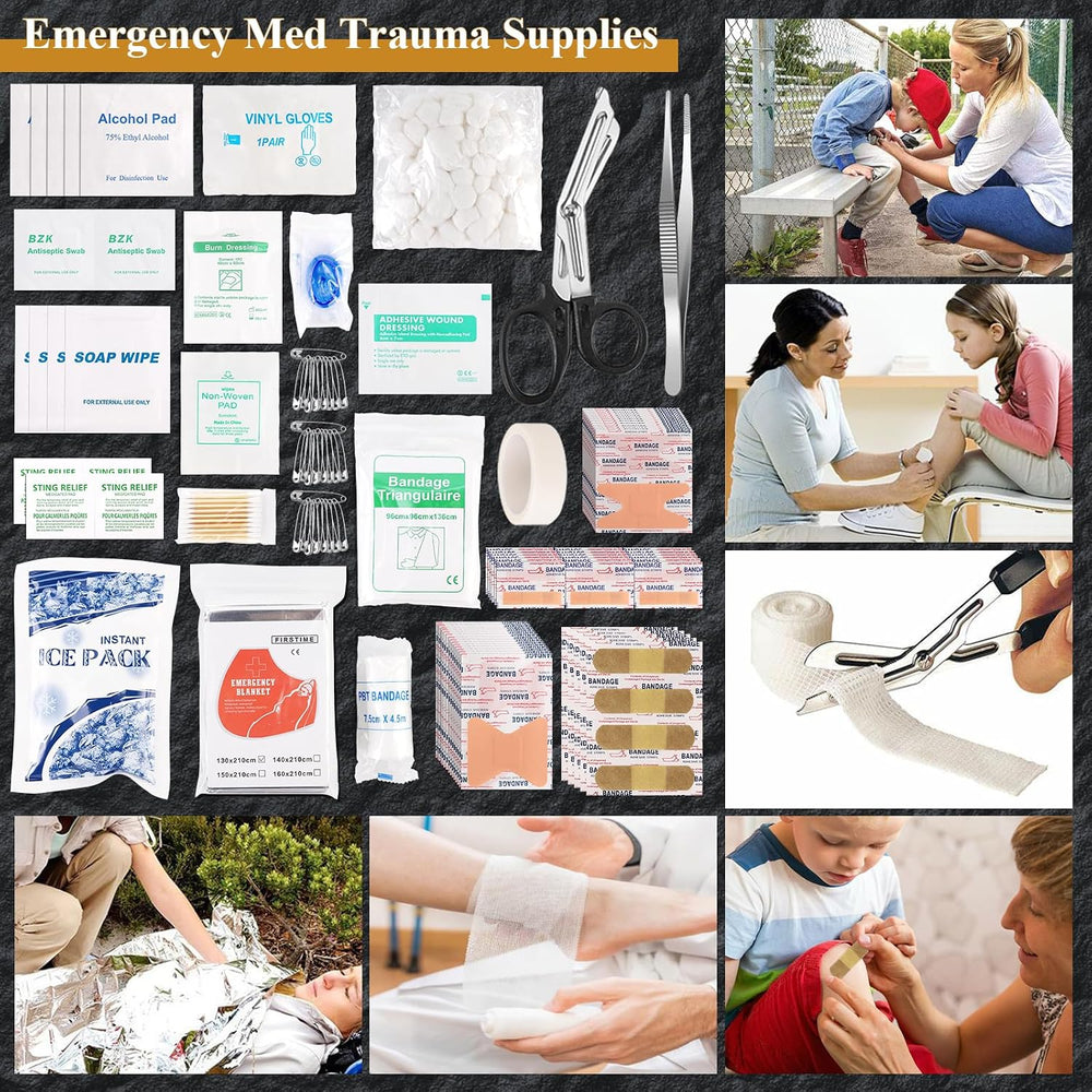 Abpir318 PCS Emergency Survival Kit, Survival Gear and Equipment First Aid Ki...