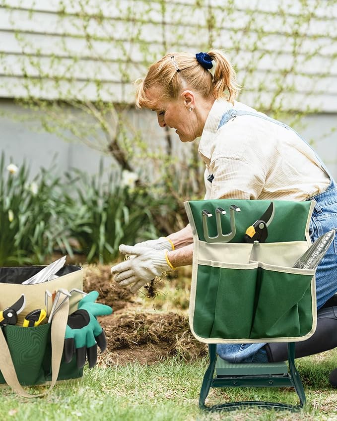 Garden Kneeler and Seat Heavy Duty, Upgraded Widened and Thickened Gardening ...