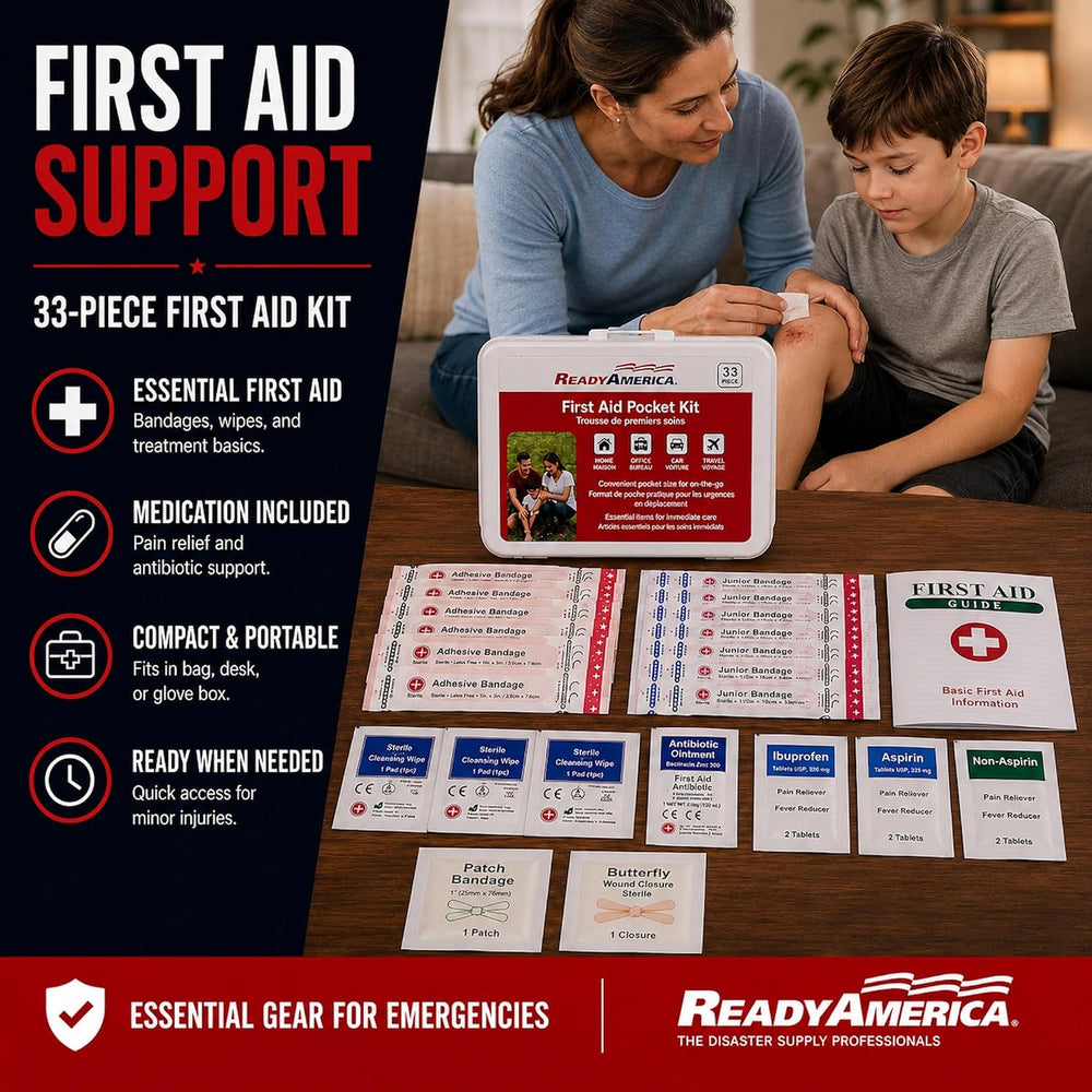 Ready America 72 Hour Deluxe Emergency Kit, 1-Person 3-Day Backpack, First Ai...