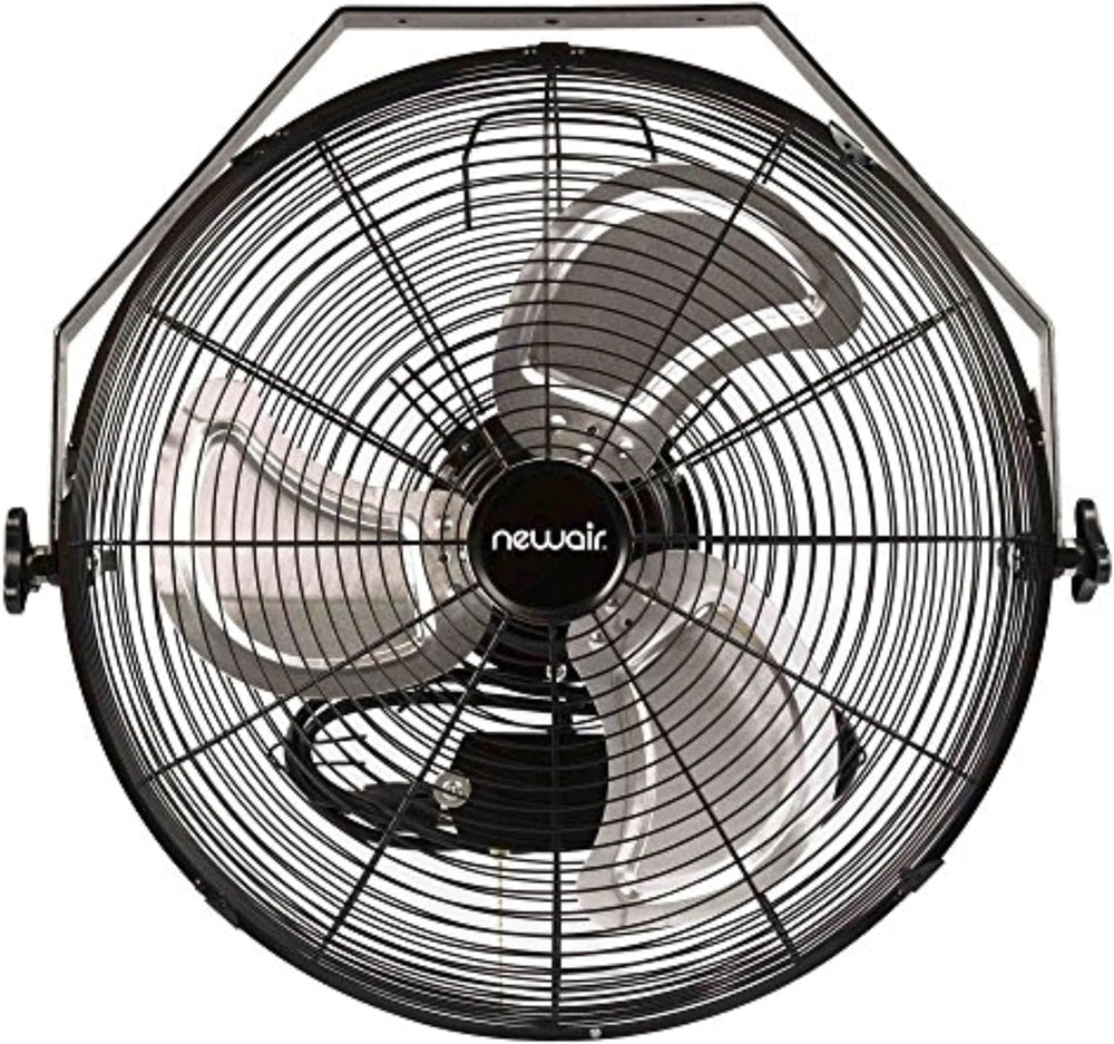 NewAir 18" Wall Mount Fan, Heavy Duty Industrial Shop and Garage Fan