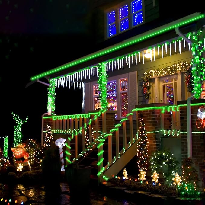 50ft LED Rope Lights Outdoor, 360 LED Connectable and Flexible Tube Lights wi...
