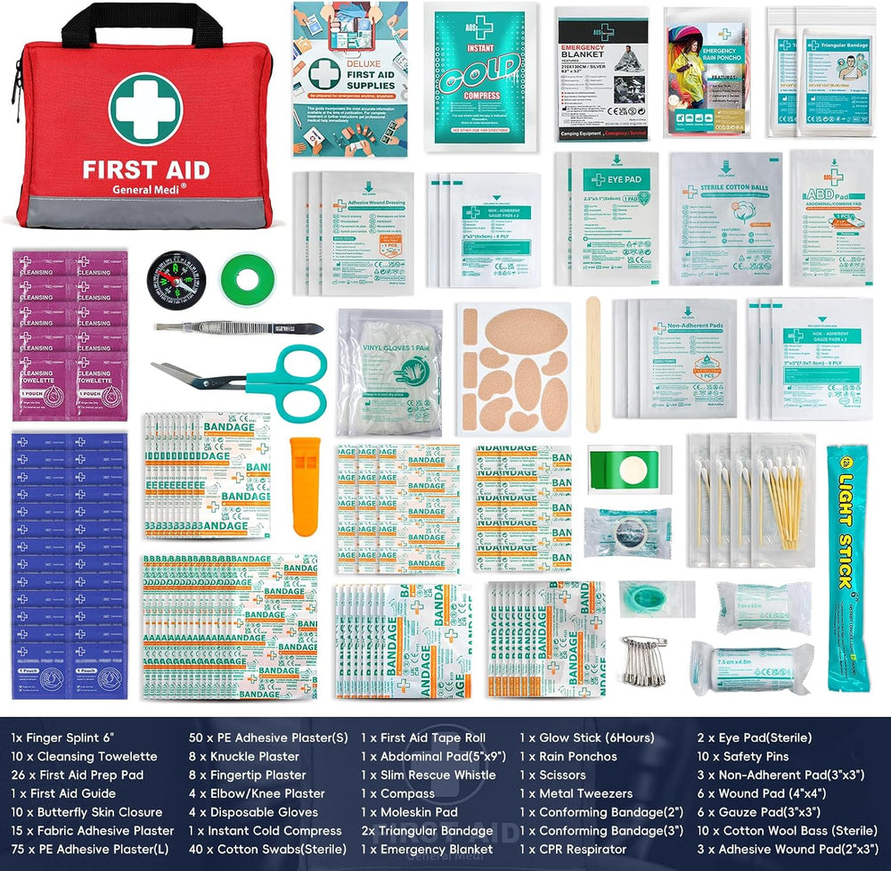 General Medi 309 Piece First Aid Kit - Emergency Kit