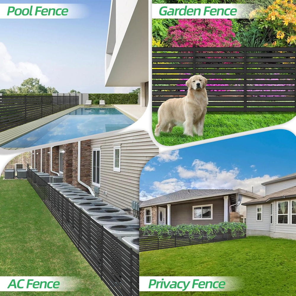 42" H x 38" W (3 Panels) Air Conditioner Fence Screen Trash Can Pri...