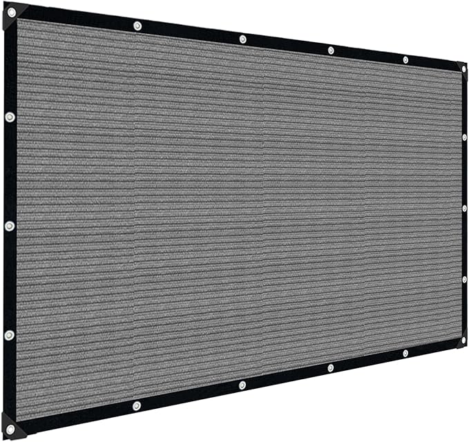 Grey Sun Shade Cloth,Pergola Shade Cover with Reinforced Grommets,90% Shade F...