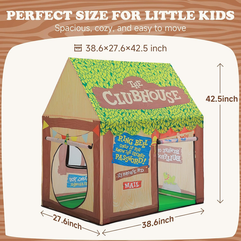 SweHouse Play Tent Indoor Clubhouse Boy Girl Playhouse, Green