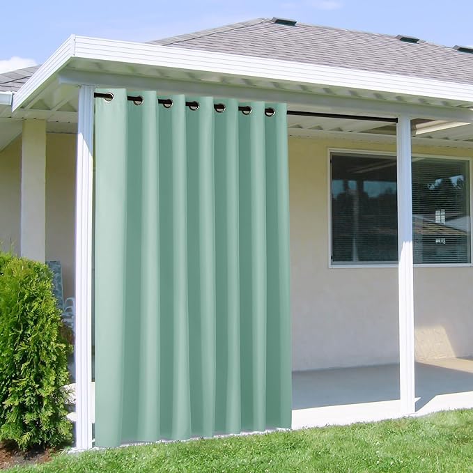 NICETOWN Outdoor Curtain for Patio Waterproof Extra Wide 100 in, Sun Blocking...