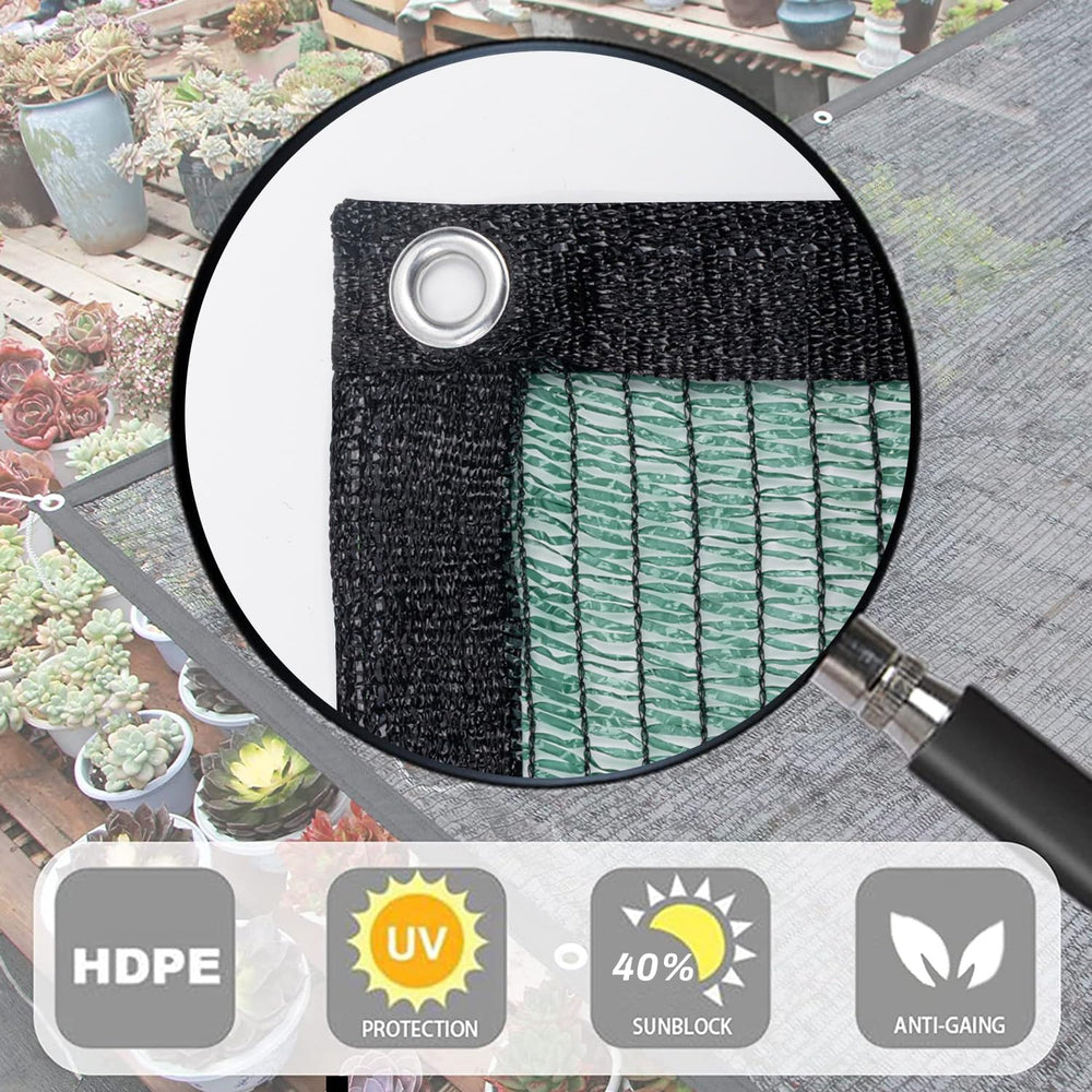 LOVE STORY Shade Cloth for Garden, 40% 20x30FT Sun Tarp, Dark Green