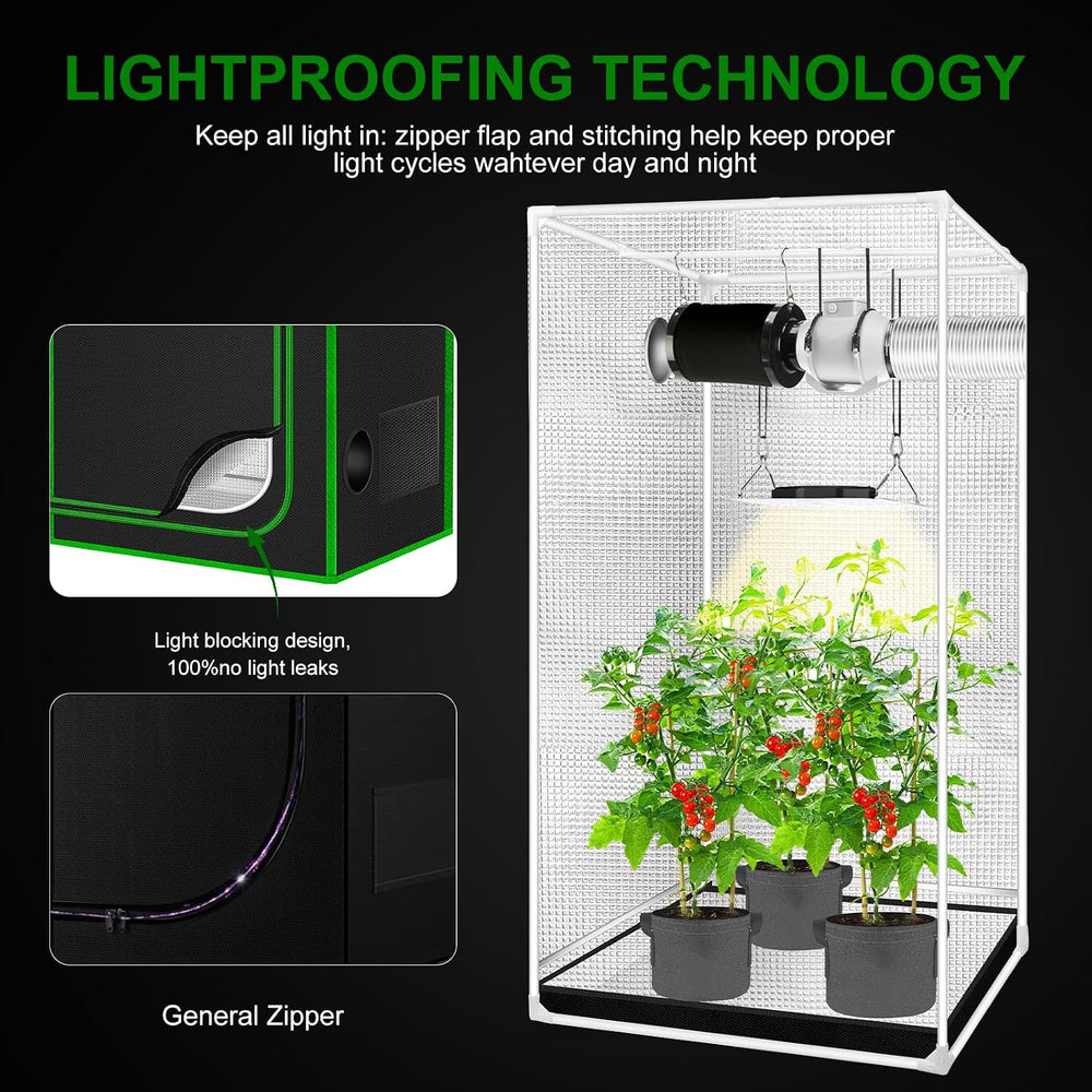 Small Grow Tent for Aerogarden,18”x18”x36” ,Hydroponics Growing System ,Highl...