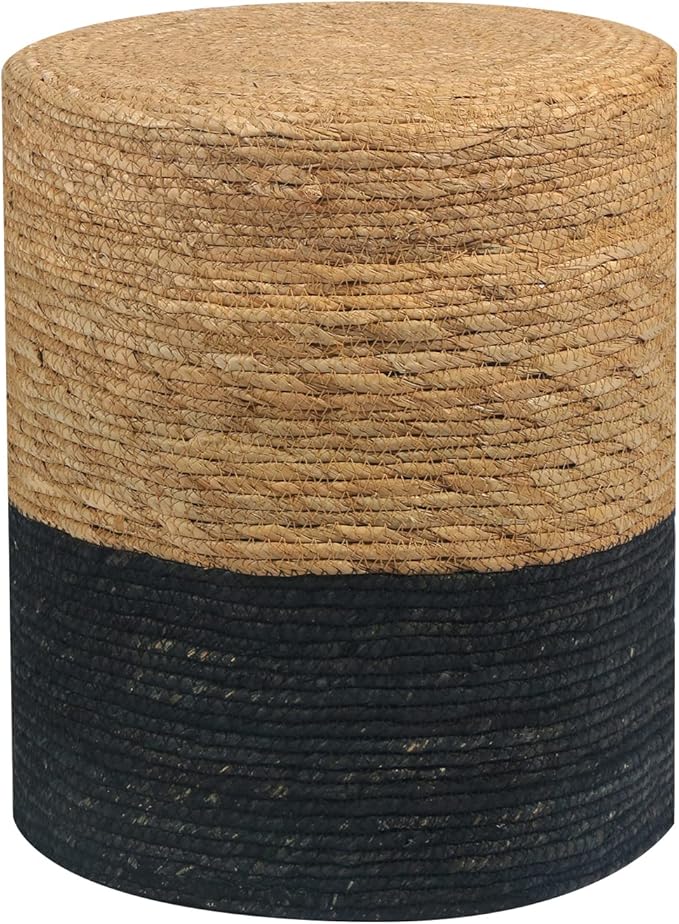 Wimarsbon Natural Seagrass Foot Stool, Hand Weaving Round Ottoman, for Living...