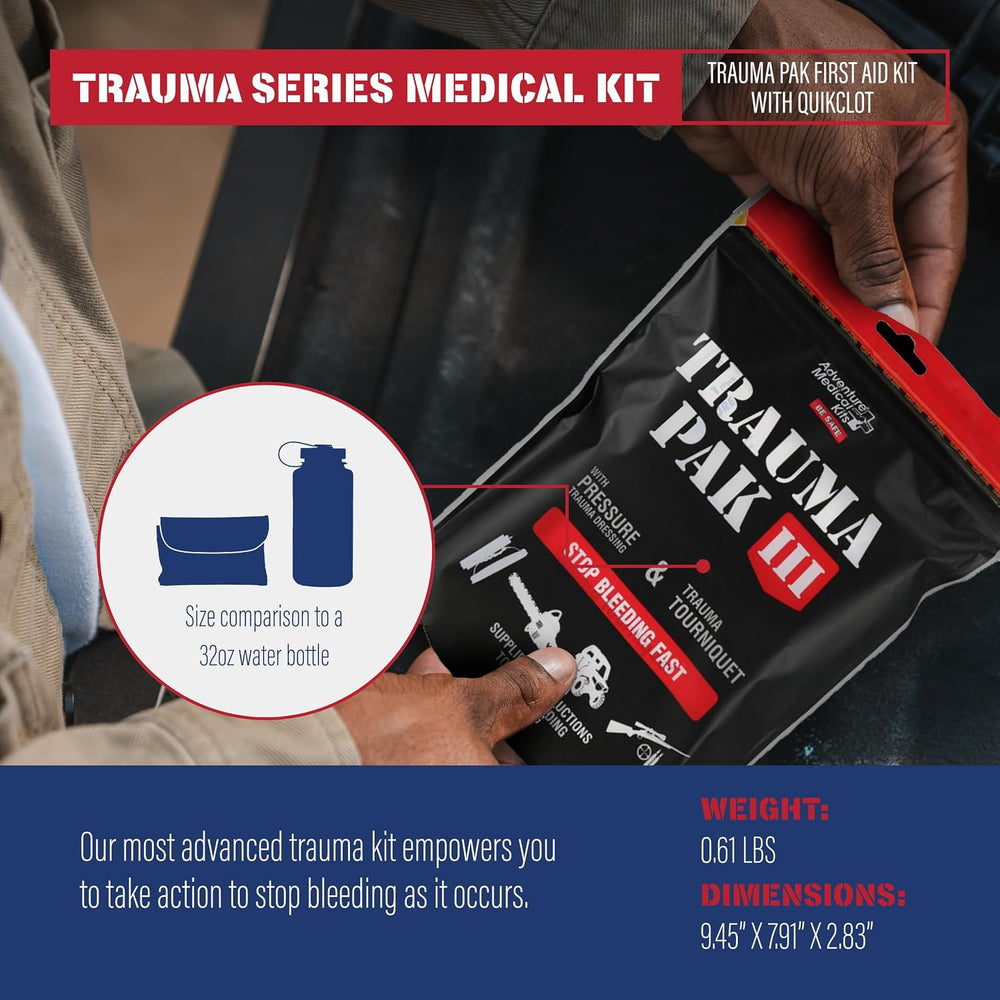 Adventure Medical Kit Trauma Pak III - Medical First Aid Kit - Emergency Trau...