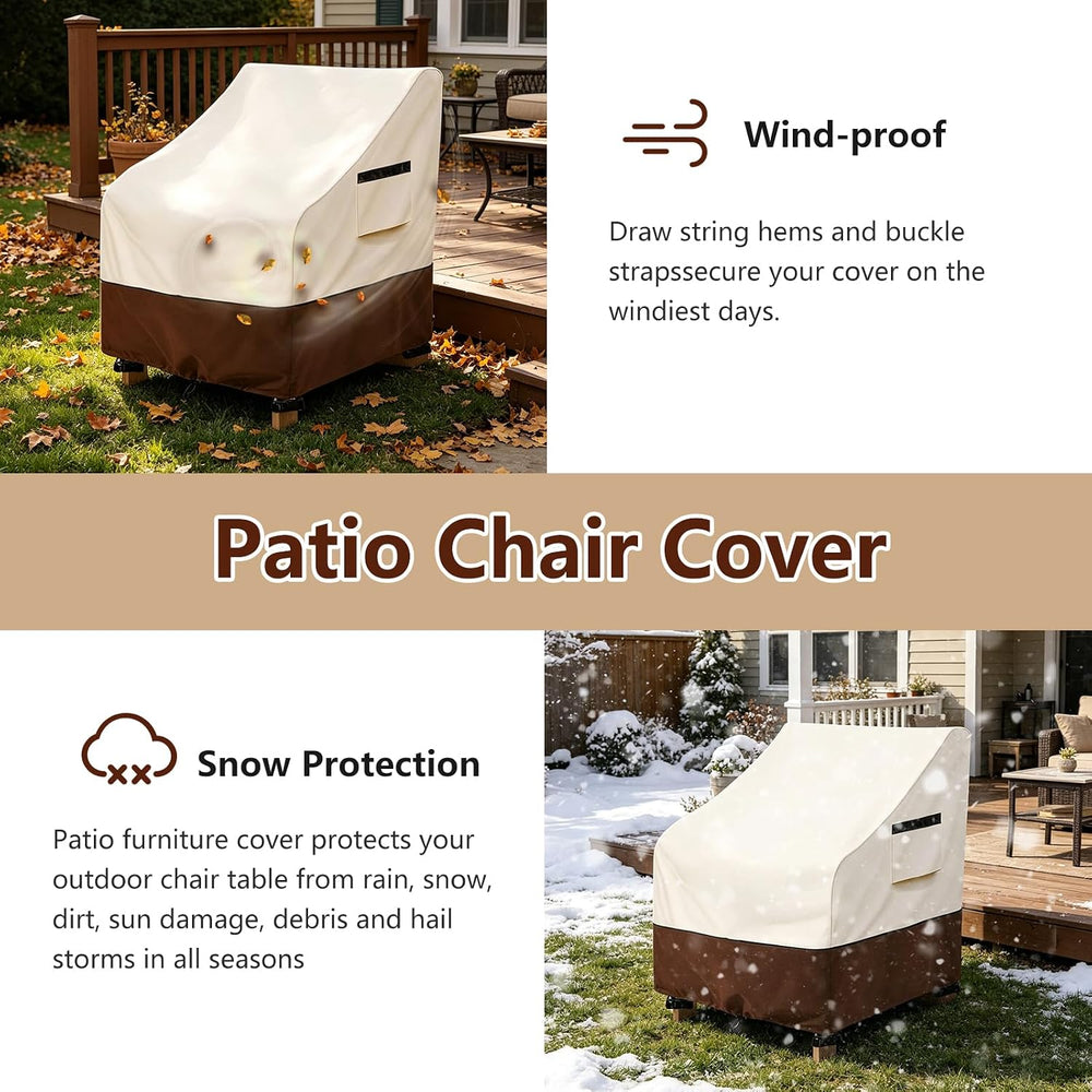 Adirondack Chair Cover 4 Pack,Waterproof Heavy Duty Patio Furniture Covers,Pa...
