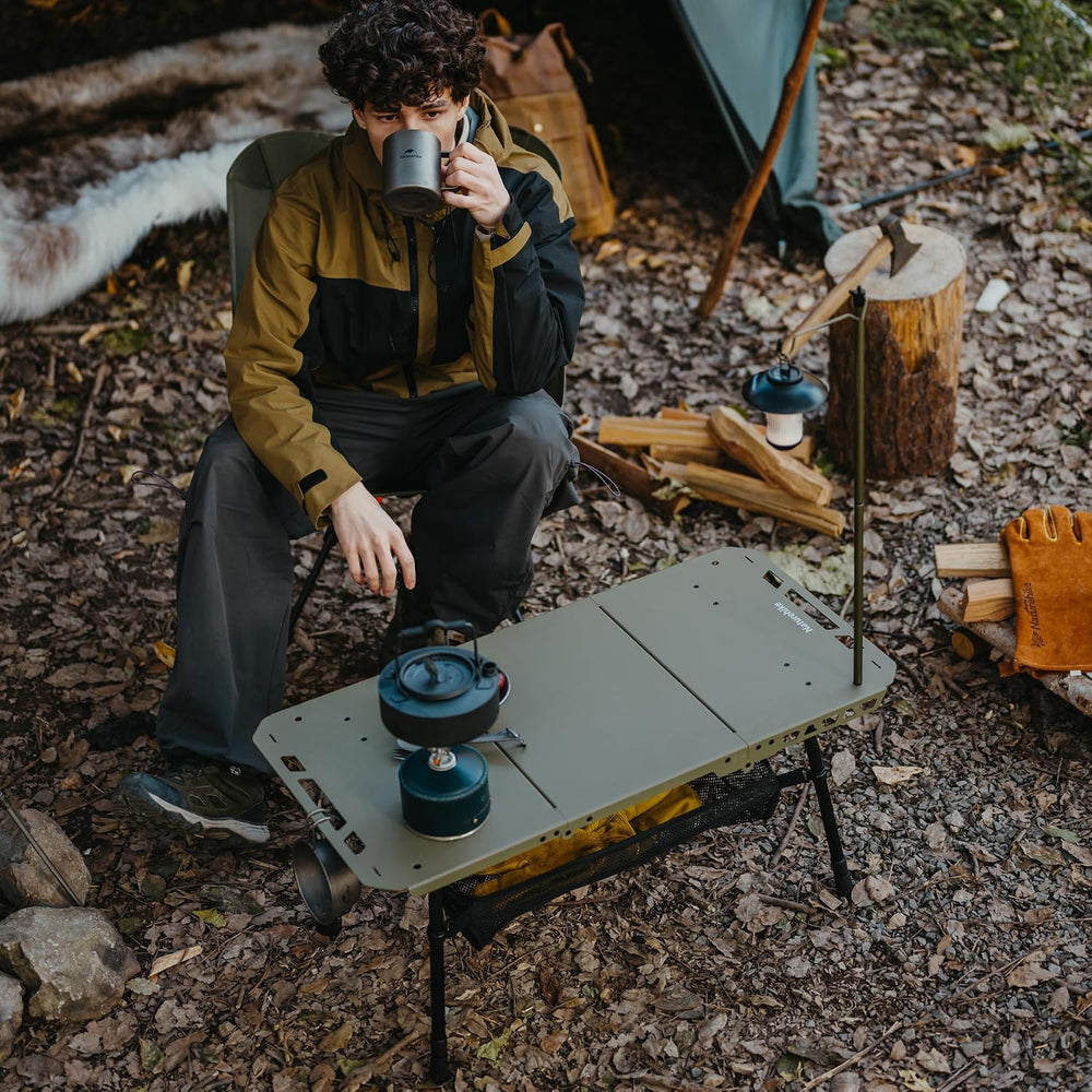 Naturehike Tactical Camping Table - Adjustable Height, 5.7 lbs, Quick Setup