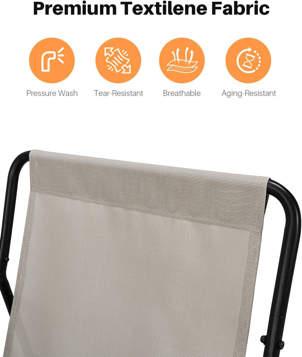 Outdoor Rocking Chair, Metal Patio Rocking Chair, Indoor Rocking Chair with C...