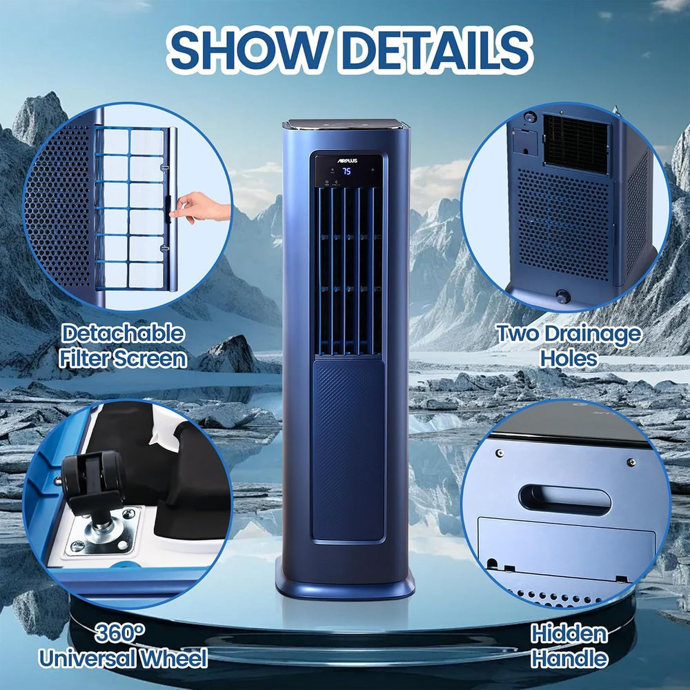 AIRPLUS Smart Portable Air Conditioner, 12,000 BTU Cooling/Heating Air Condit...
