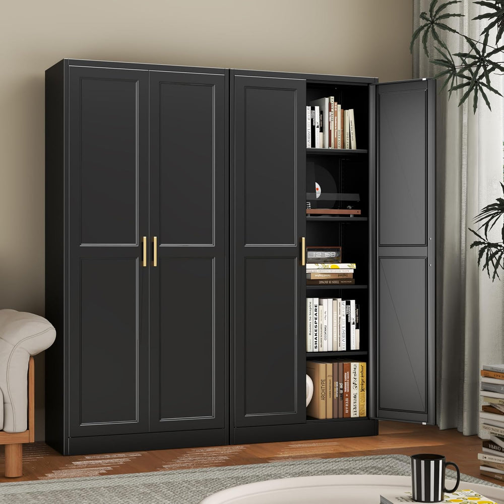 71" Metal Pantry Cabinet,Storage Cabinet with Doors and Shelves