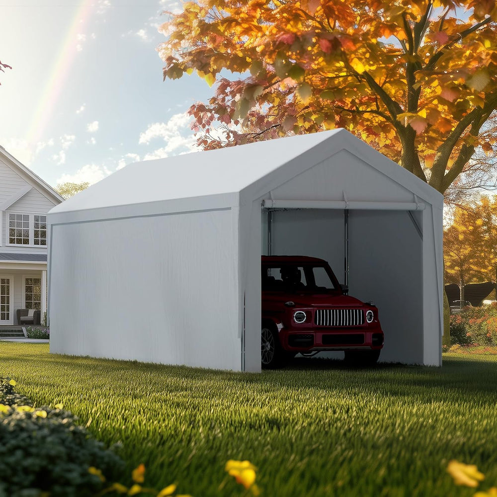 Quictent 20 ft Long Carport Replacement Sidewall with Bungee Balls