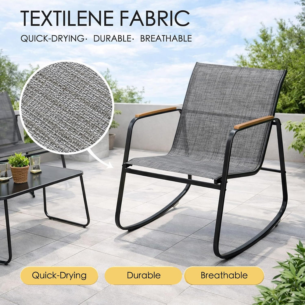Kozyard 4-Piece Outdoor Patio Furniture Set with Textilene Chairs