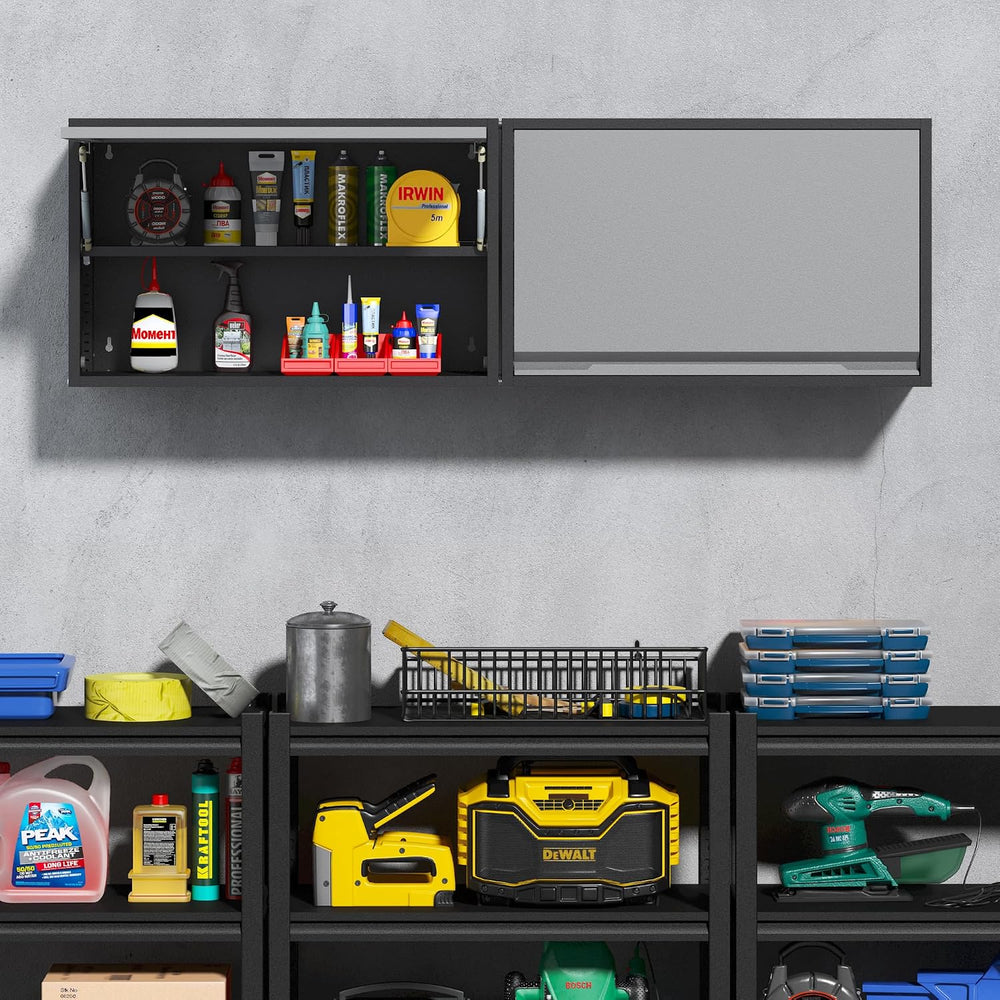 Coolsun Garage Wall Cabinet with Up-Flip Door, 19.7" H Metal Wall Cabinet