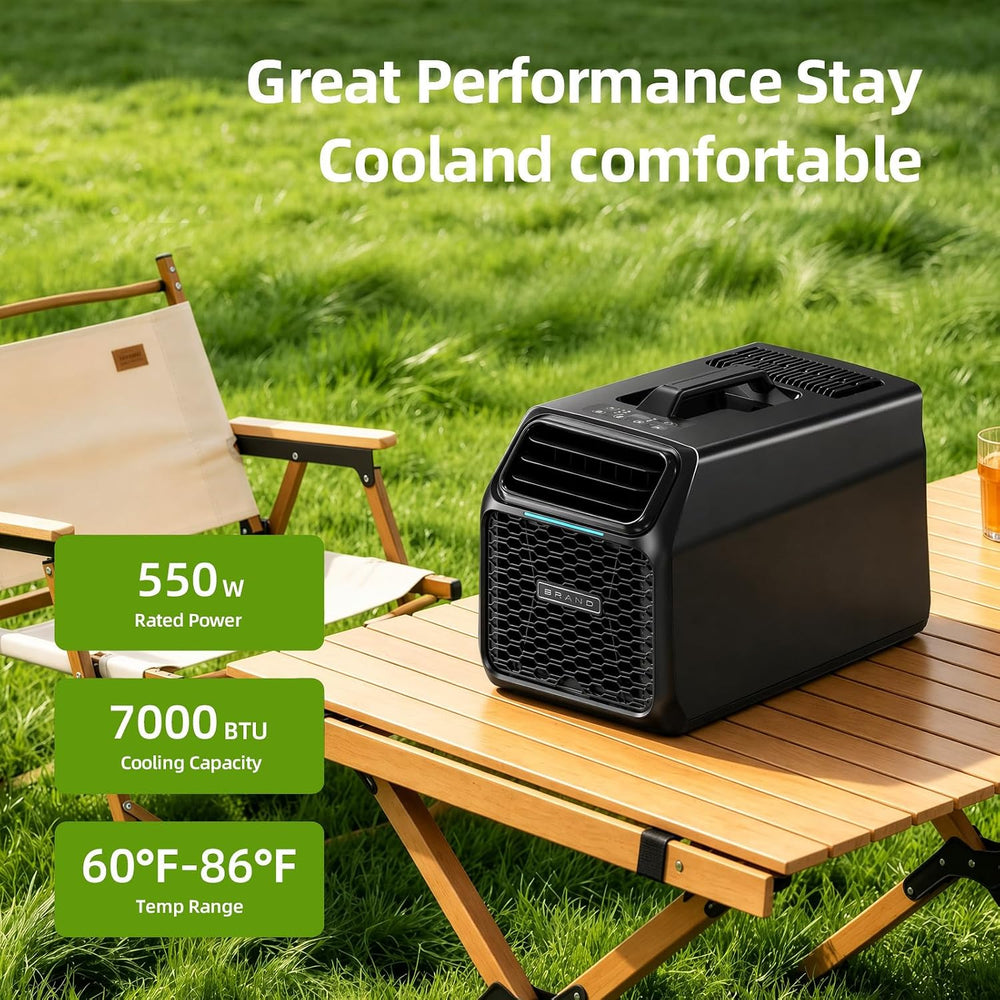 7000 BTU Portable Camping Air Conditioner.4-in-1Tent AC Unit Fast cooling.