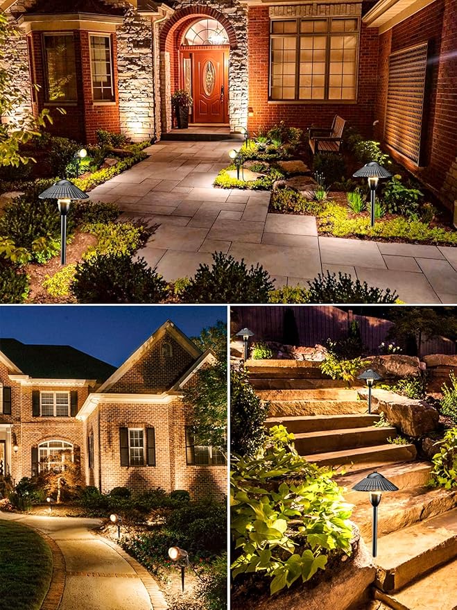 ZUCKEO LED Landscape Lighting Low Voltage Pathway Lights 12V 24V Landscape Li...
