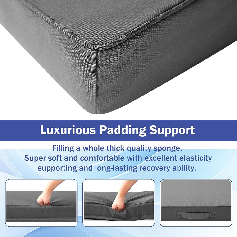 IASEAHK is Outdoor Cushions 4pcs Set, 19" x 19" x 3" Waterproo...