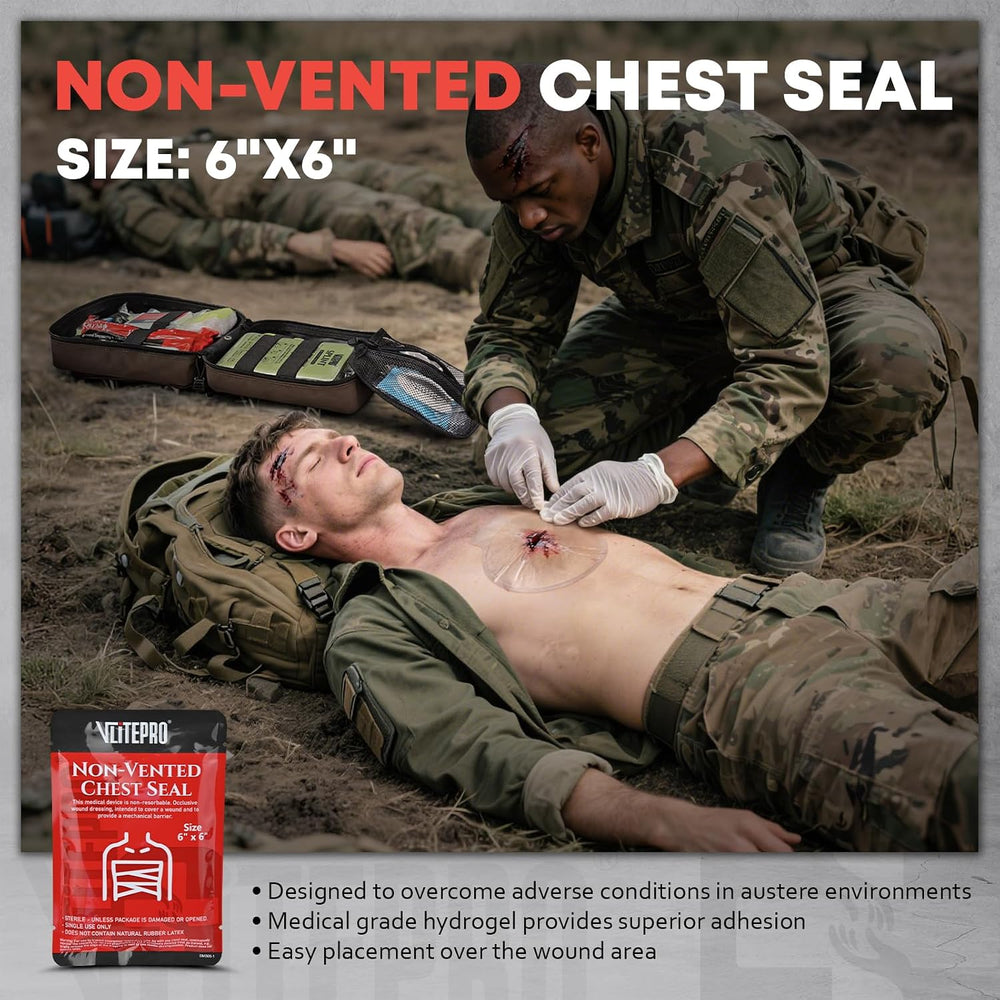 144 Pcs Advanced Trauma First Aid Kit - Emergency Camping Gear with Tournique...