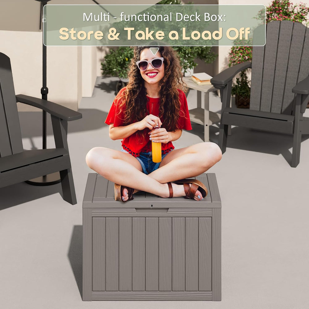 55 Gallon Package Delivery Box for Outside, Waterproof Storage Box with Locka...