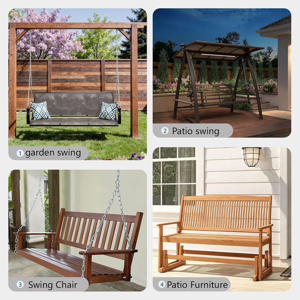 Porch Swing Cushions 60x40 Inch, 5" Extra Thick Waterproof Outdoor Swing...