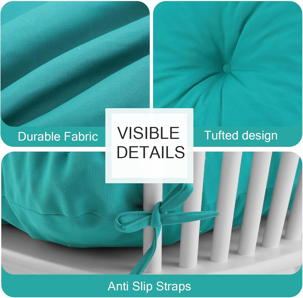 Outdoor Bench Cushion Waterproof, Tufted Bench Seat Cushion