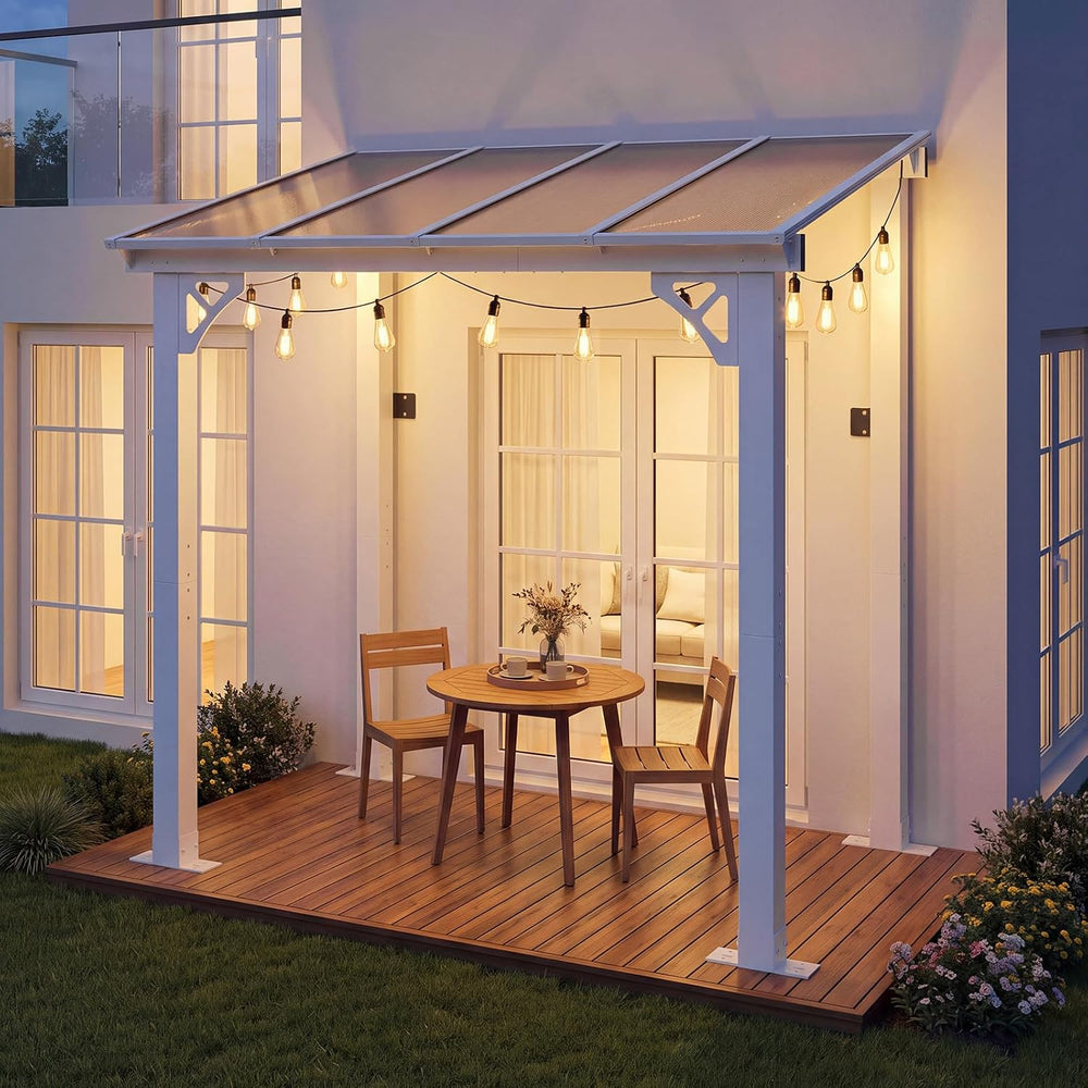 5'x8' Lean to Gazebo Pergola Patio Outdoor Pergolas Gazebos