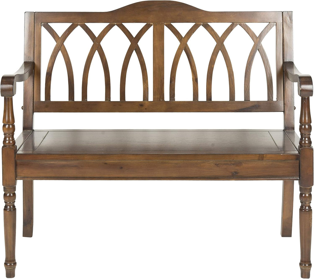 SAFAVIEH Benjamin Wood Bench, 40" Teak AMH6500D
