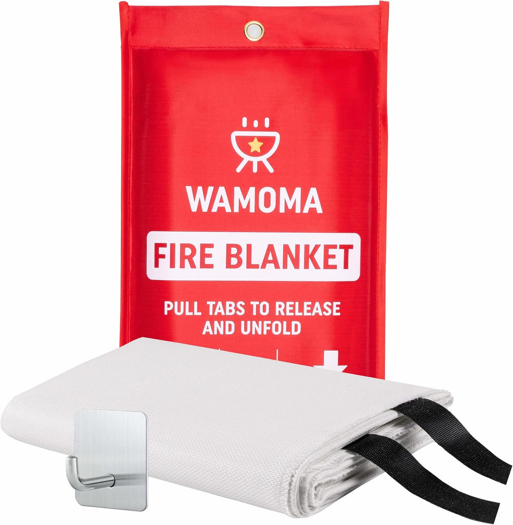 Fire Suppression Blanket - Waterproof, Oil-Resistant, Fiberglass Fire Blanket...