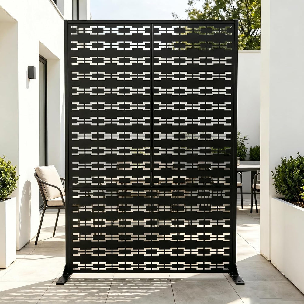 SnugNiture “Metal Privacy Screen”, 72" H × 47" W Weather Resistant ...