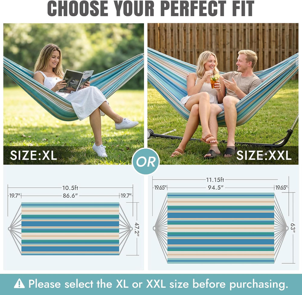 INNO STAGE Double Hammock with Tree Straps, Extra Large 2 Persons Hammock