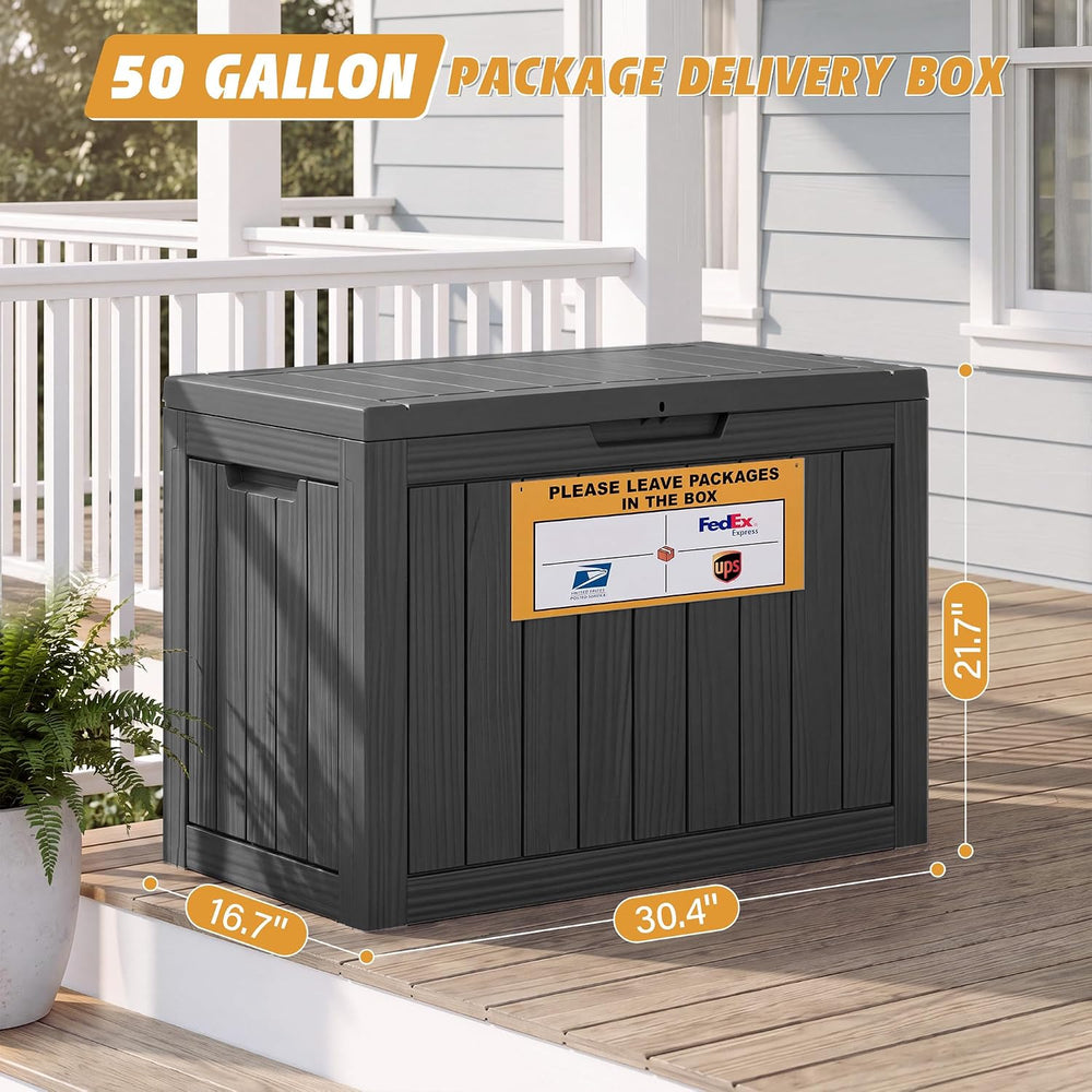 Bifanuo Package Delivery Box for Outside, 50 Gallon Parcel Drop Box