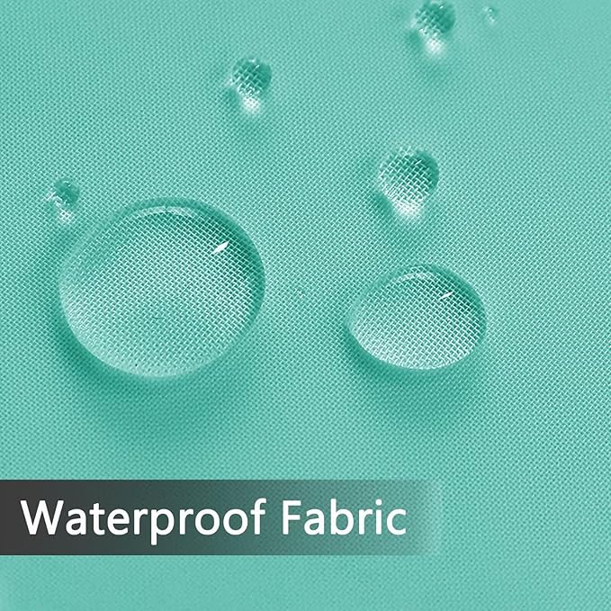 SpaceDresser Waterproof Outdoor Sheer Curtains for Patio - 2 Panels Rod Pocke...