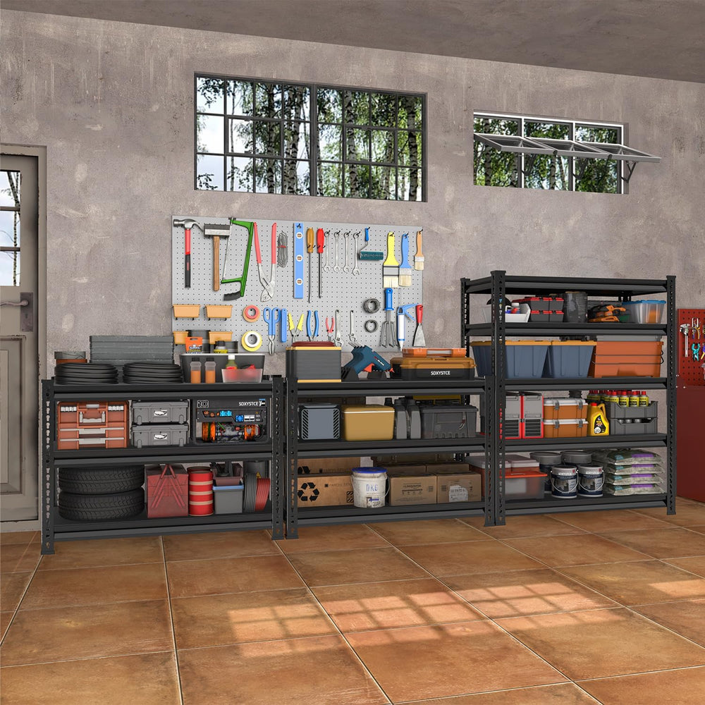 40" W Garage Shelving Heavy Duty, 1350LBS Loads Shelving Units and Stora...