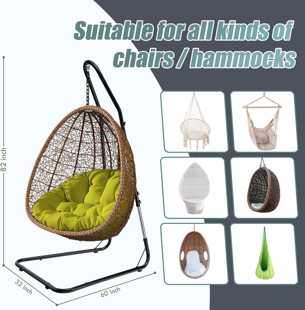 Sorbus Durable Hammock Chair Stand Hanging Chair Stand- Heavy Duty Steel Sens...