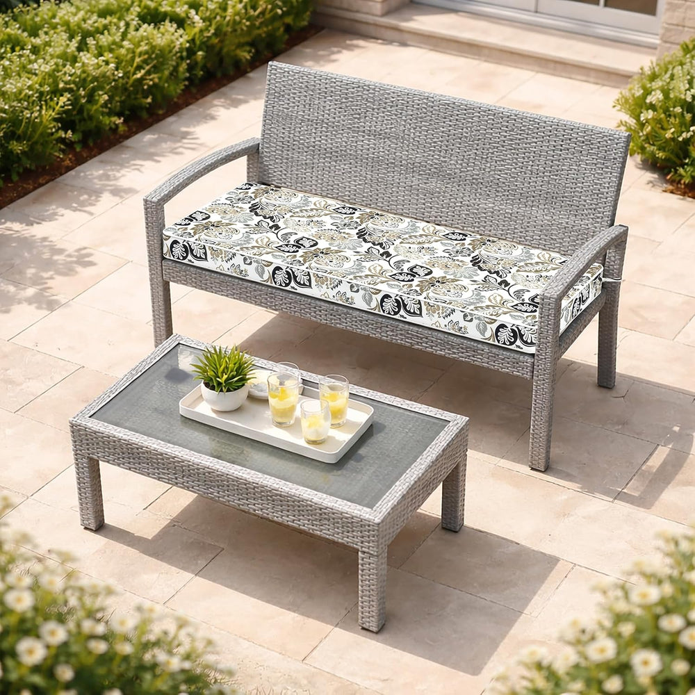 Outdoor Bench Cushion, Patio Furniture Cushions 42x18x3 Inch, All-Weather Sea...