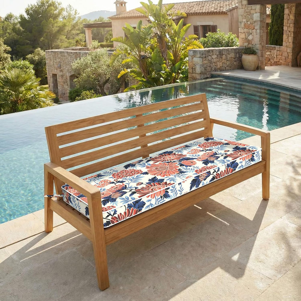 Outdoor Bench Cushion 48x18x3 Inch, Porch Swing Cushions for Home Garden Love...