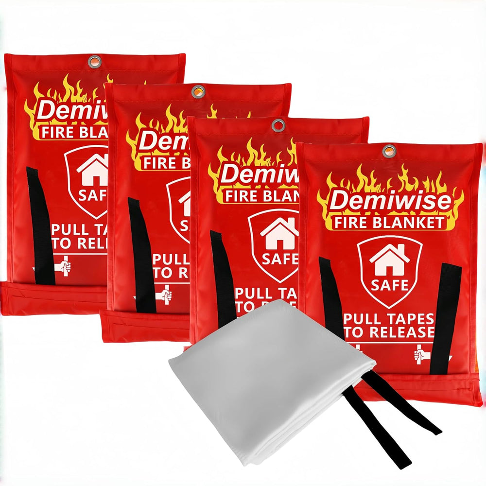 Emergency Fire Blankets for Home and Kitchen,4-Pack 40"x40"