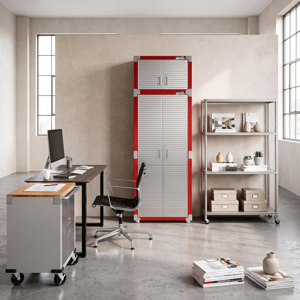 Seville Classics UltraHD 2-Piece Heavy Duty Mega Solid Steel Metal 2-Door Loc...