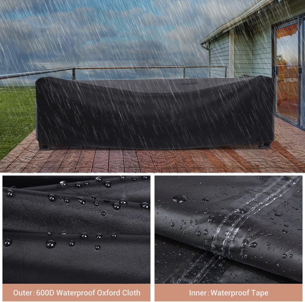 Mrrihand Outdoor Patio Furniture Covers Waterproof 107"Lx81"Wx27.9&...