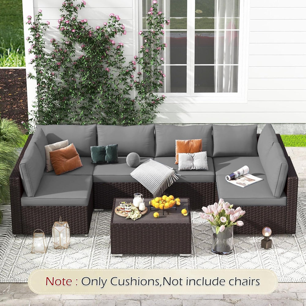 HOMREST Outdoor Replacement Cushions for Patio Furniture,Water-Repellent Sofa...